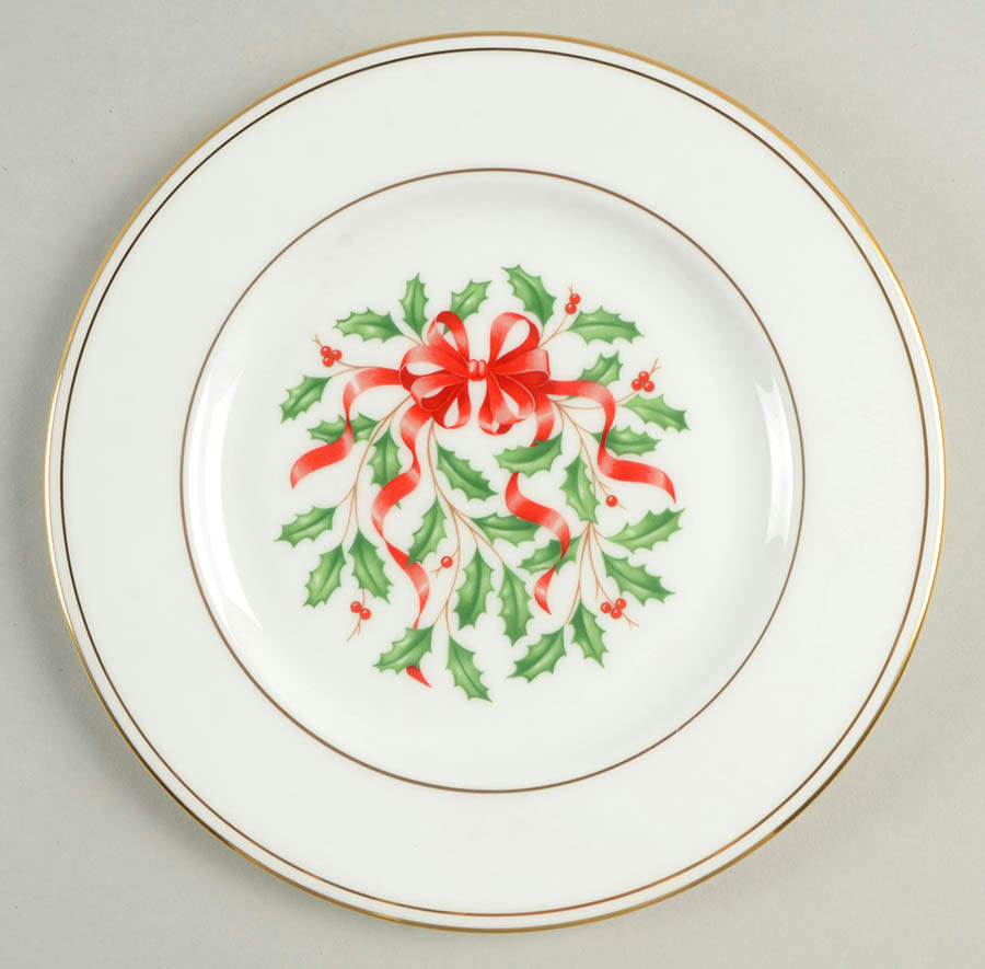 Holiday Gold Bands Accent Salad Plate by Lenox-1