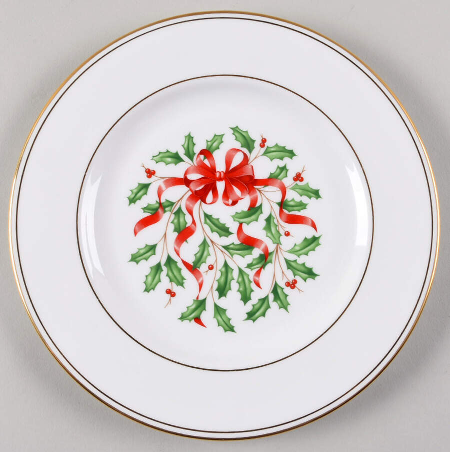 Holiday Gold Bands Accent Salad Plate by Lenox-1