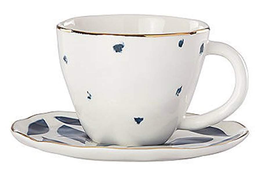 Blue Bay Espresso Cup and Saucer Set by Lenox-1