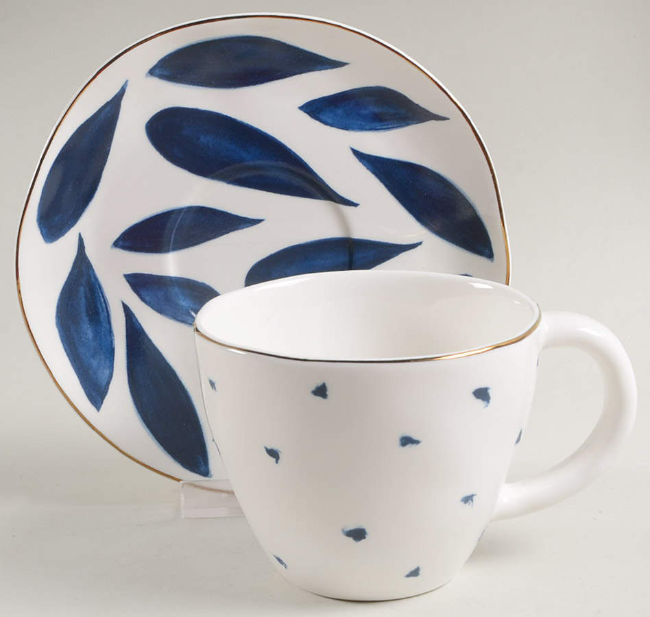 Blue Bay Flat Cup & Saucer Set by Lenox-1