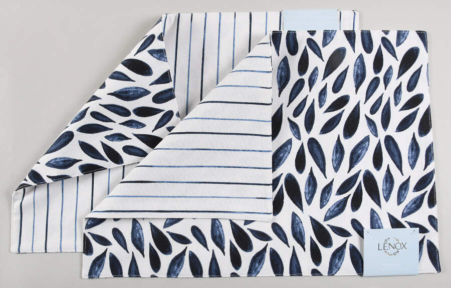 Blue Bay Cloth Reversible Placemat - Set of 2 by Lenox-1