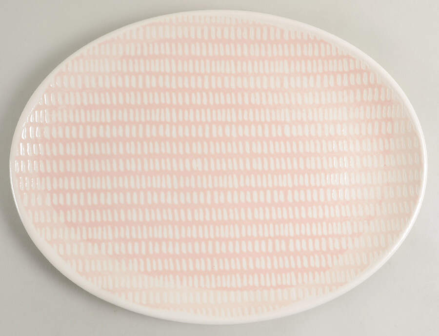 Textured Neutrals 15" Oval Serving Platter by Lenox-1