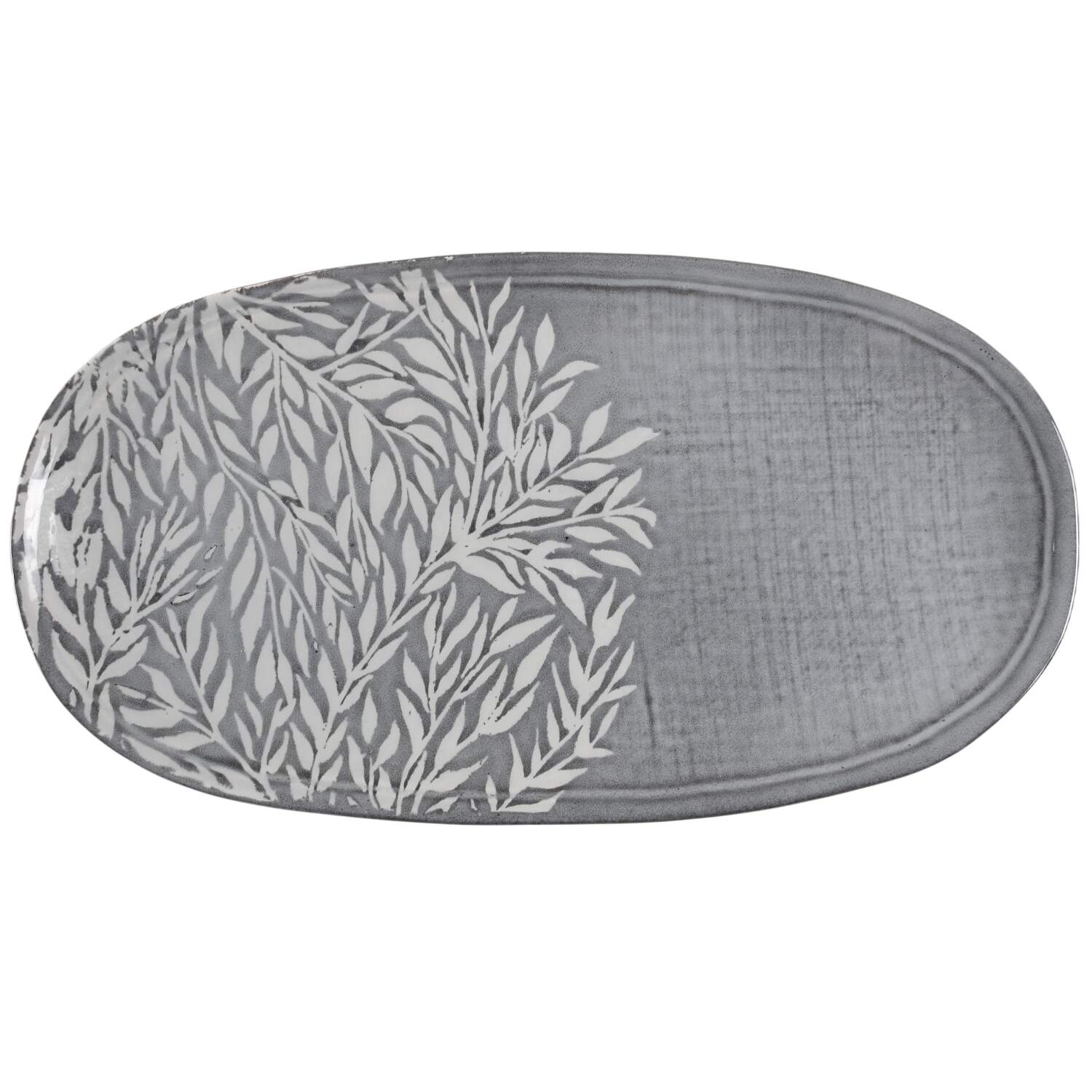 Textured Neutrals 16" Oval Tray by Lenox-1