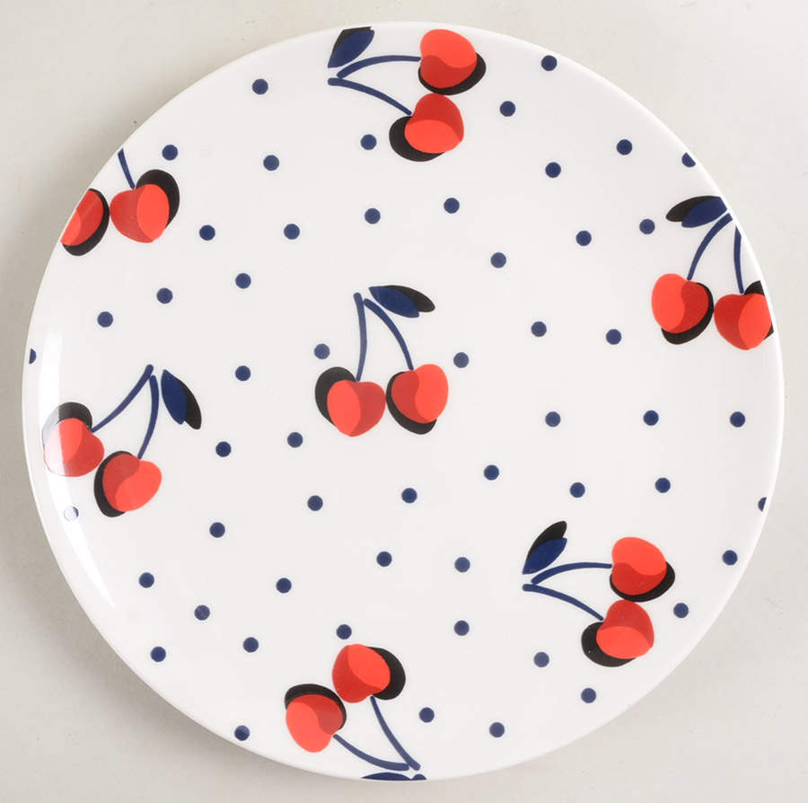 Vintage Cherry Dot Accent Luncheon Plate by Lenox-1