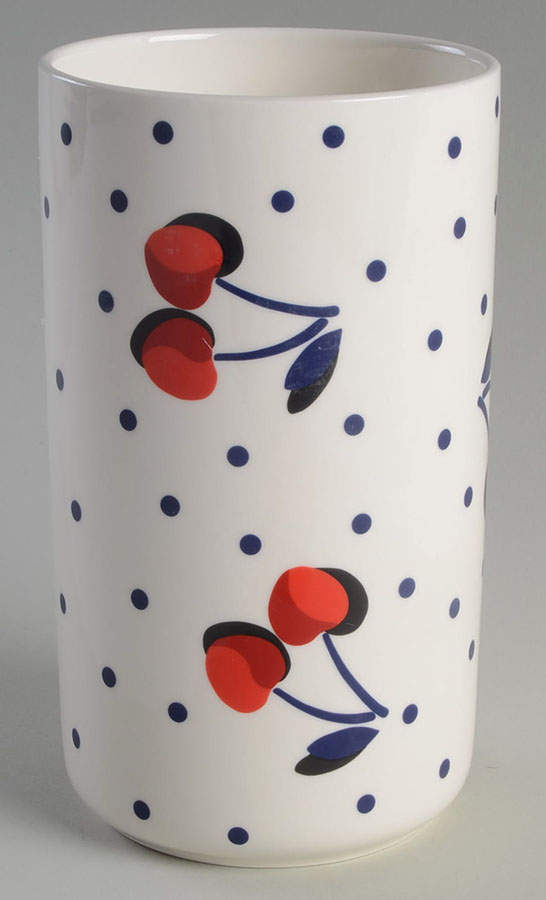 Vintage Cherry Dot Large Canister No Lid by Lenox-1