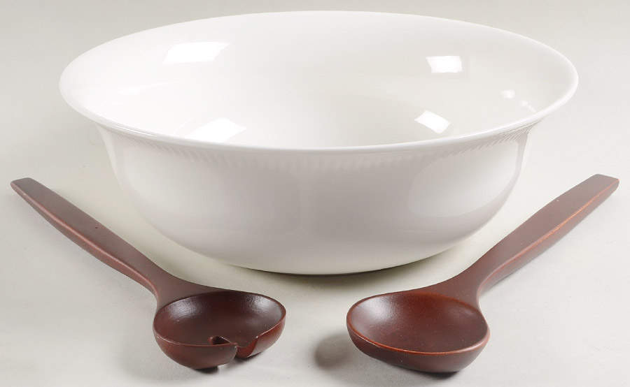 Profile 12" Salad Bowl & Wood Serving Set by Lenox-1
