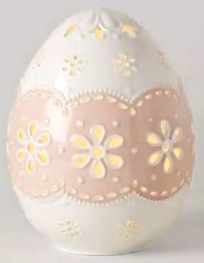 Eyelet Easter Lighted Egg by Lenox-1