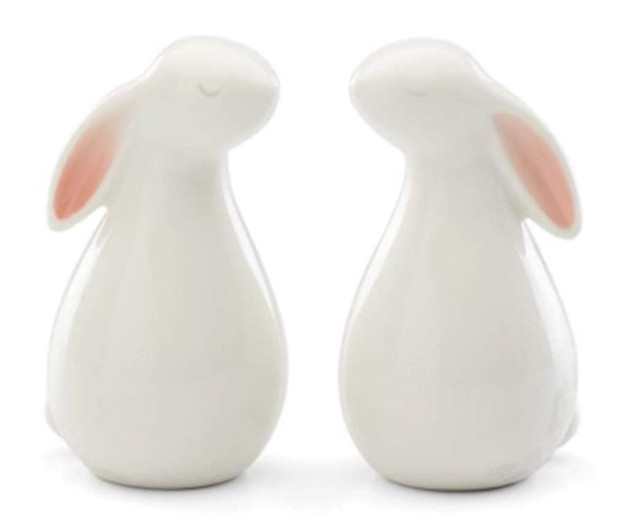 Floral Bunny Salt & Pepper Set by Lenox-1