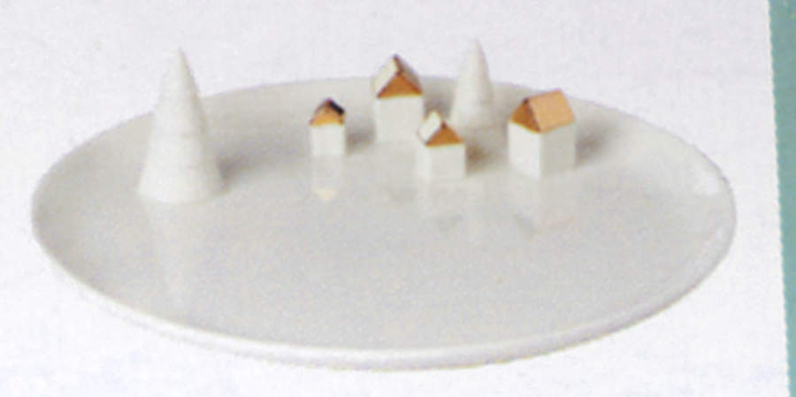 Wintery Village 8" Round Tray by Lenox-1