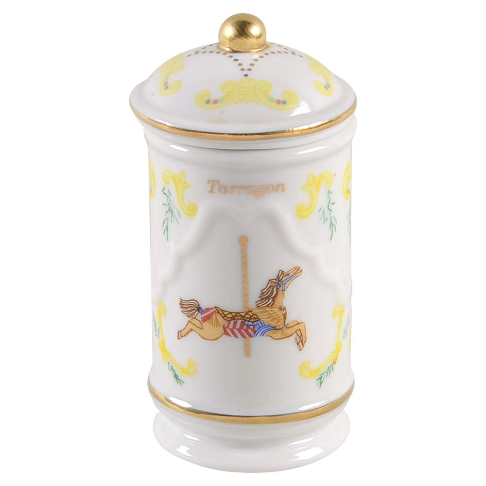 Carousel Tarragon Spice Jar & Lid by Lenox-1