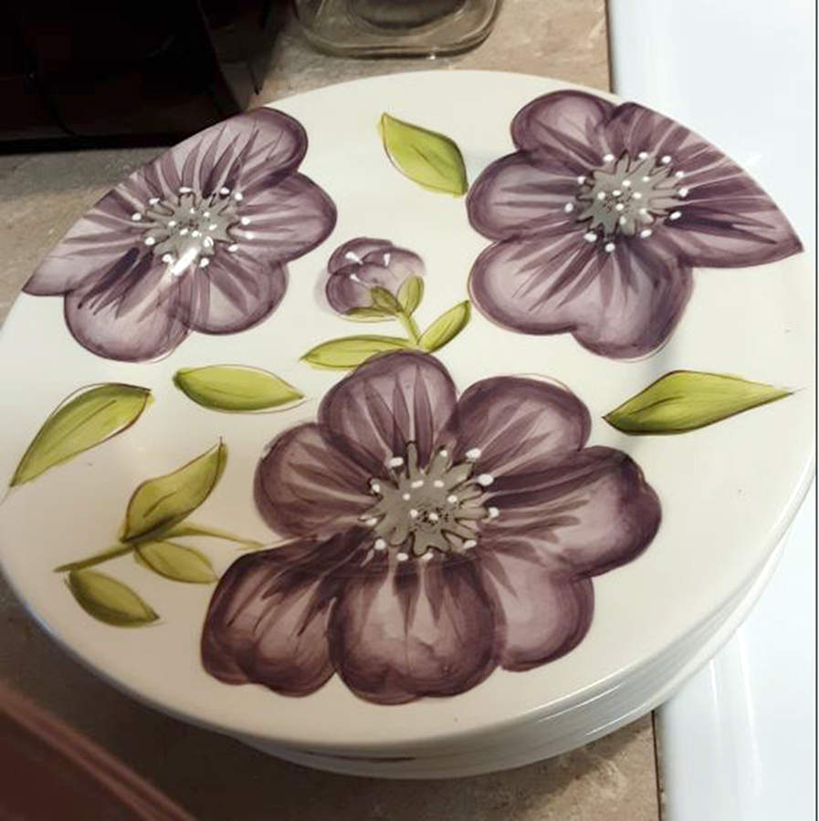 Posie Dinner Plate by Laurie Gates-1