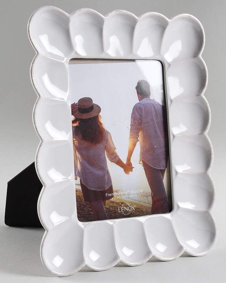 French Perle Scallop Frame-Holds 5" X 7" by Lenox-1