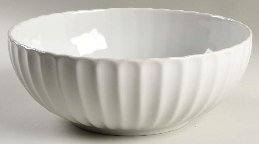 French Perle Scallop 10" Round Serving Bowl by Lenox-1
