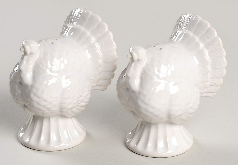 French Perle Scallop Figural Salt & Pepper Set by Lenox-1