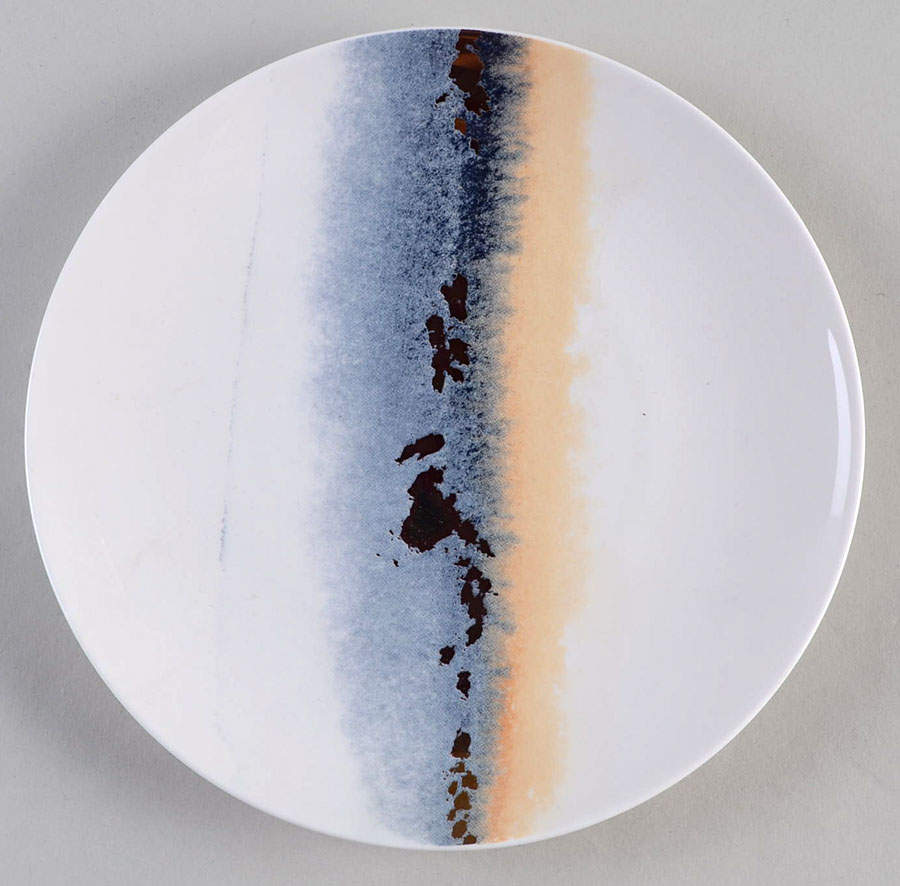 Watercolor Horizons Indigo Tidbit Plate by Lenox-1