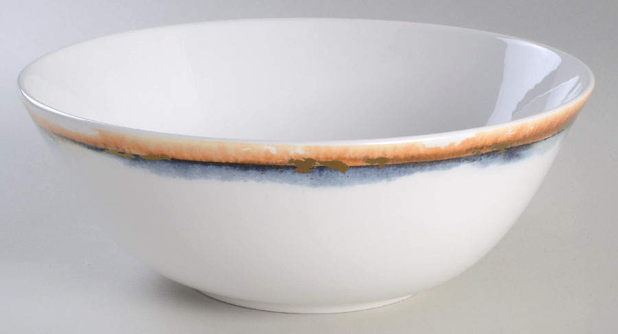 Watercolor Horizons Indigo 9" Round Serving Bowl by Lenox-1