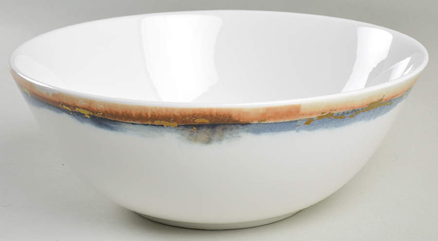 Watercolor Horizons Indigo 9" Round Serving Bowl by Lenox-1