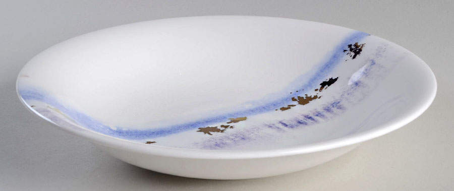 Watercolor Horizons Amethyst 8" Soup/Pasta Bowl by Lenox-1