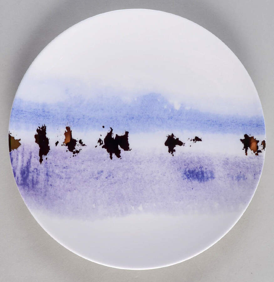 Watercolor Horizons Amethyst Tidbit Plate by Lenox-1