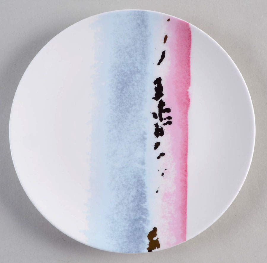 Watercolor Horizons Gray Tidbit Plate by Lenox-1