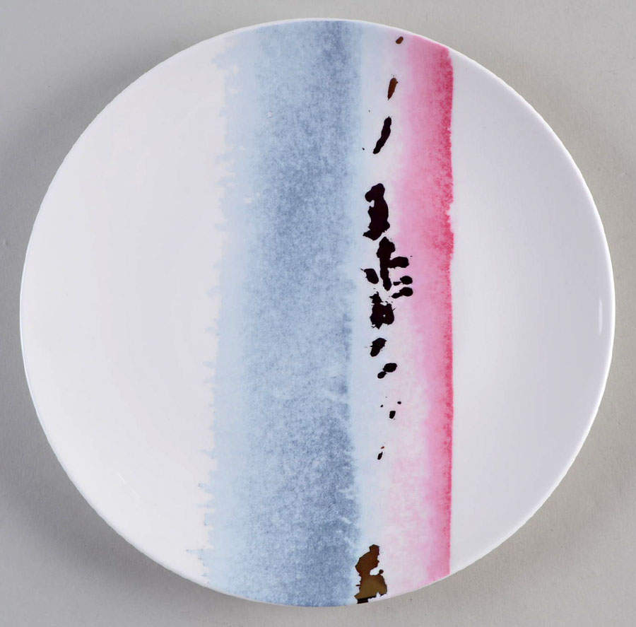 Watercolor Horizons Gray Tidbit Plate by Lenox-1