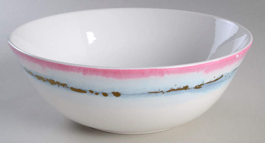 Watercolor Horizons Gray 9" Round Serving Bowl by Lenox-1