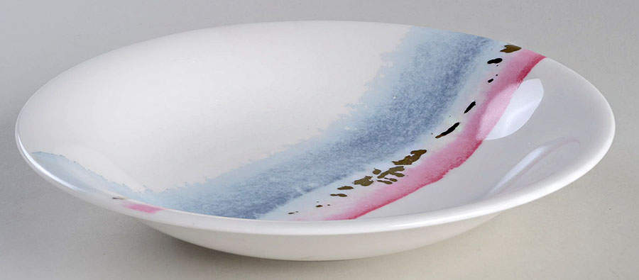 Watercolor Horizons Gray 8" Soup/Pasta Bowl by Lenox-1