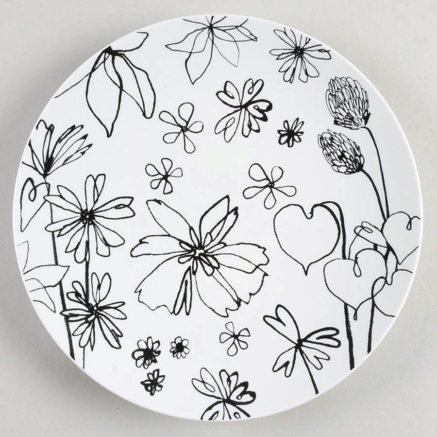 Garden Doodle Accent Luncheon Plate by Lenox-1