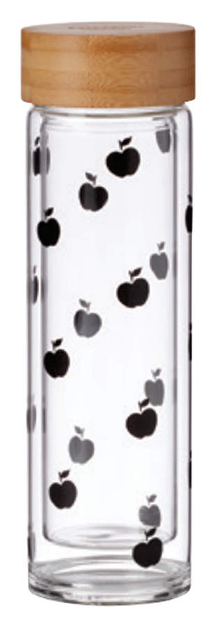 Apple Toss Glass Water Bottle & Lid by Lenox-1