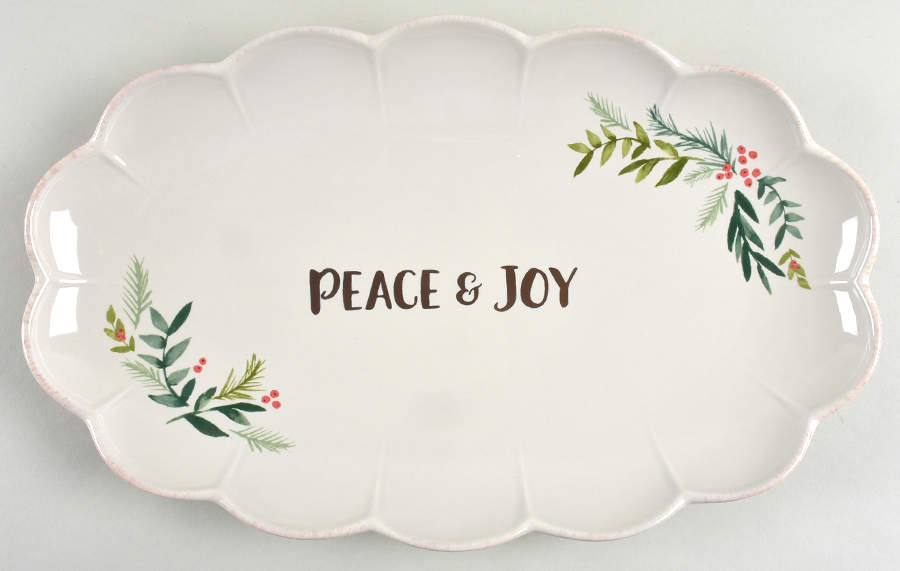 French Perle Berry 14" Oval Serving Platter by Lenox-1
