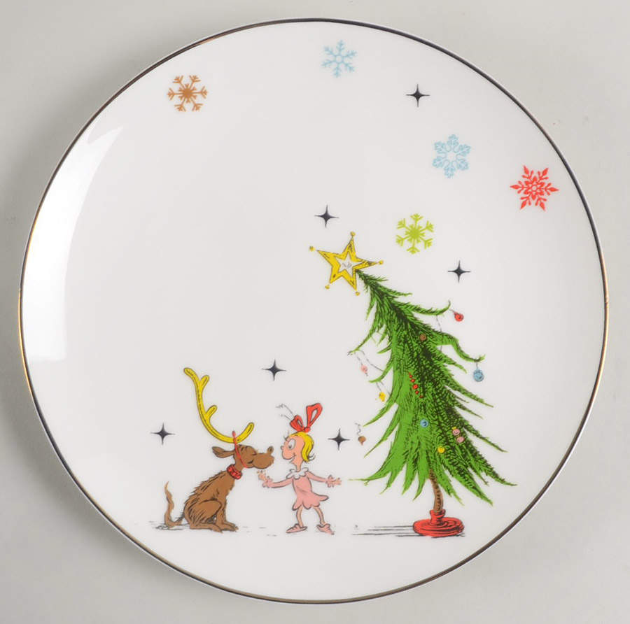 Merry Grinchmas Accent Luncheon Plate by Lenox-1