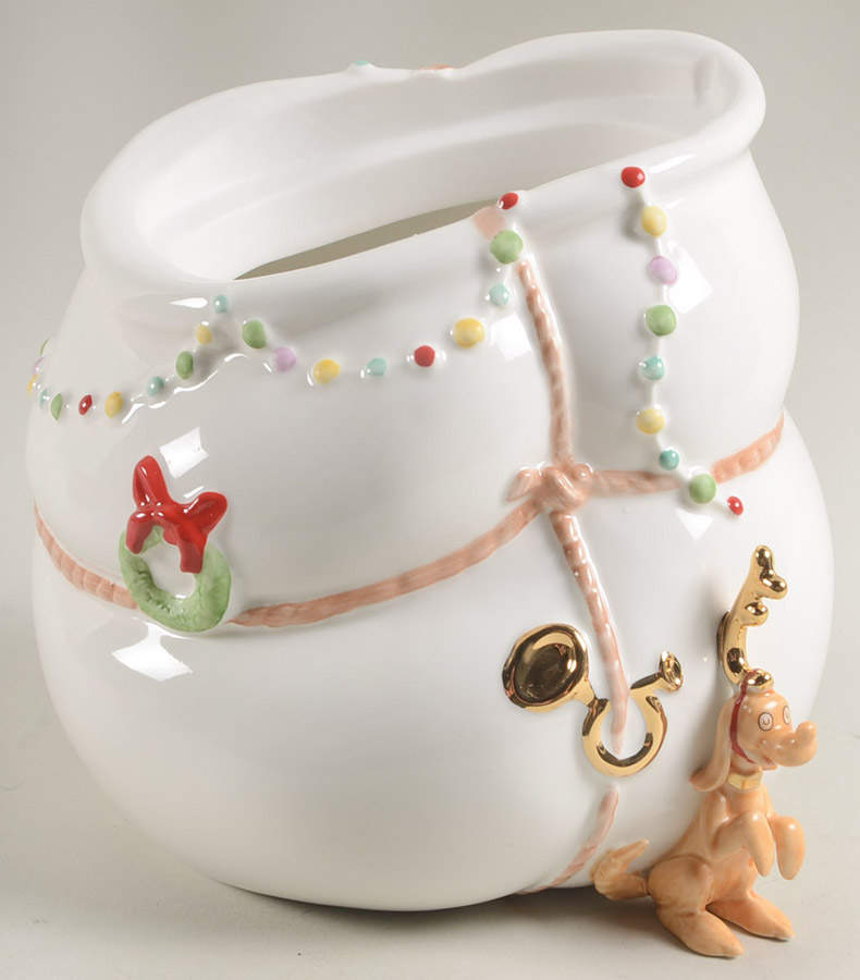 Merry Grinchmas Cookie Jar No Lid by Lenox-1