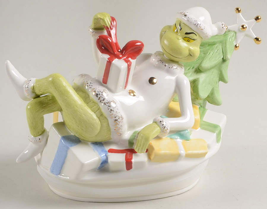 Merry Grinchmas Lid for Cookie Jar by Lenox-1