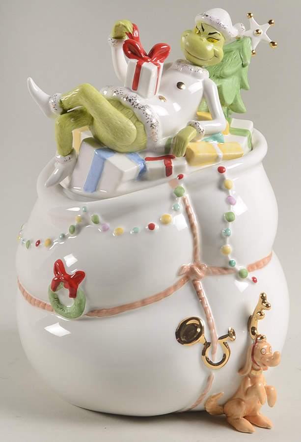 Merry Grinchmas Cookie Jar & Lid by Lenox-1