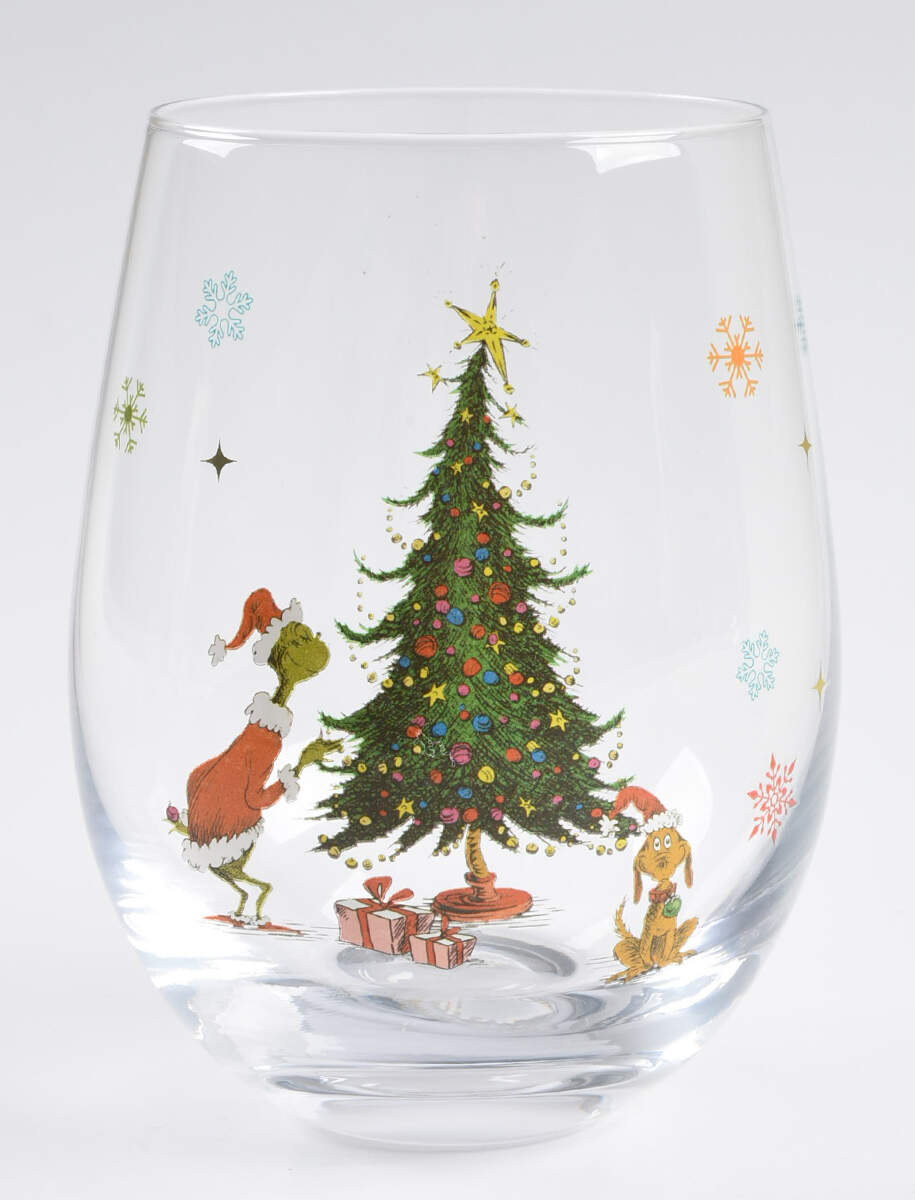 Merry Grinchmas Glassware Stemless Wine by Lenox-1