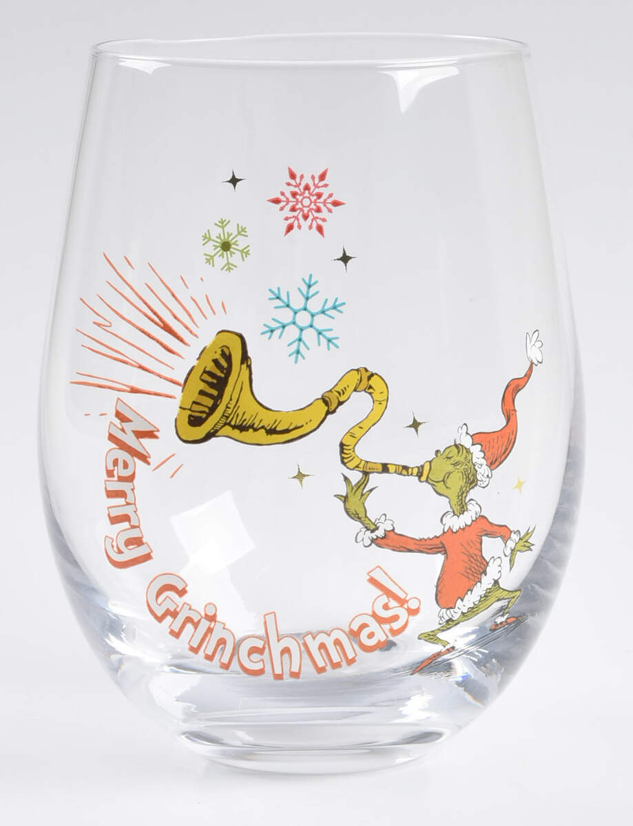 Merry Grinchmas Glassware Stemless Wine by Lenox-1