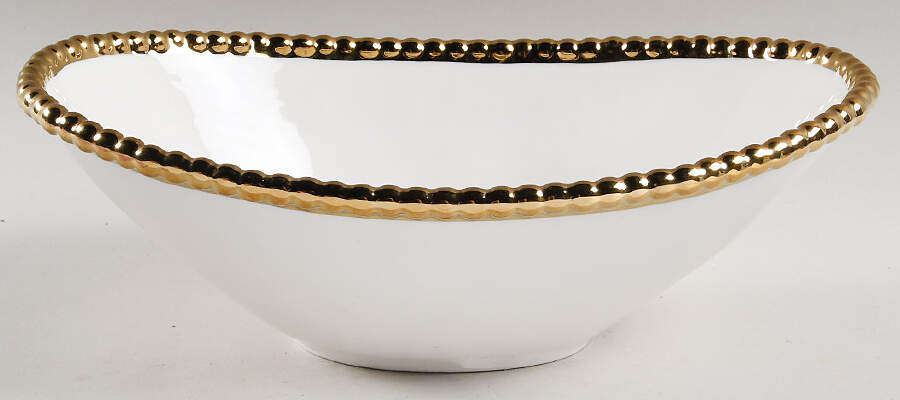 L6P1 10" Oval Serving Bowl by La Pinetina-1