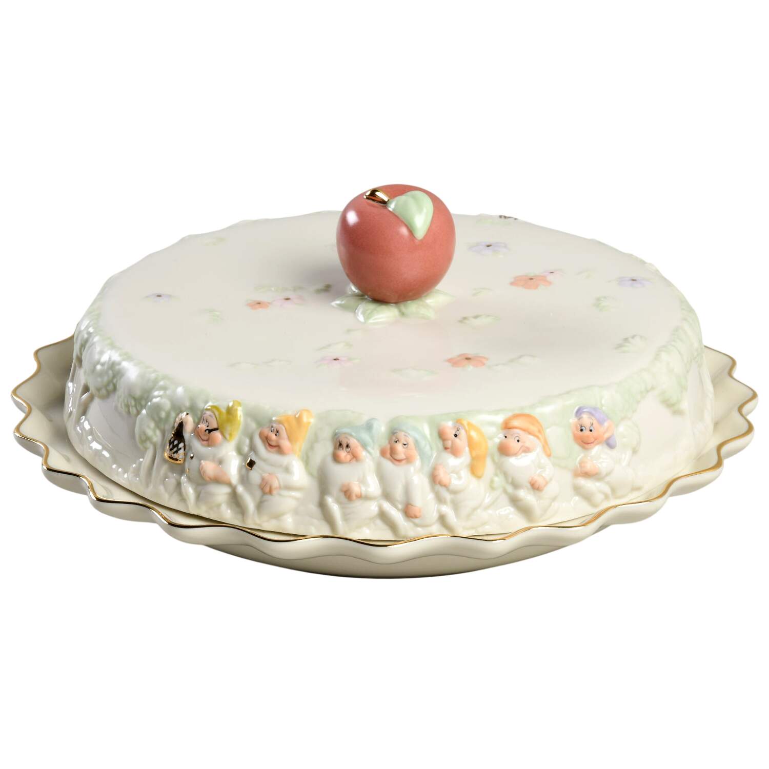 Snow White Pie Plate Safe with Ceramic Lid by Lenox-1
