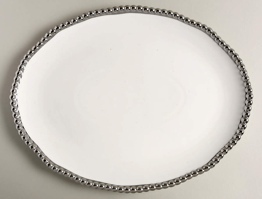 L6P2 14" Oval Serving Platter by La Pinetina-1