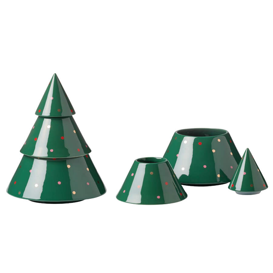 Evergreen (3 Piece) Tree Shape Tree Jar Set by Lenox-1