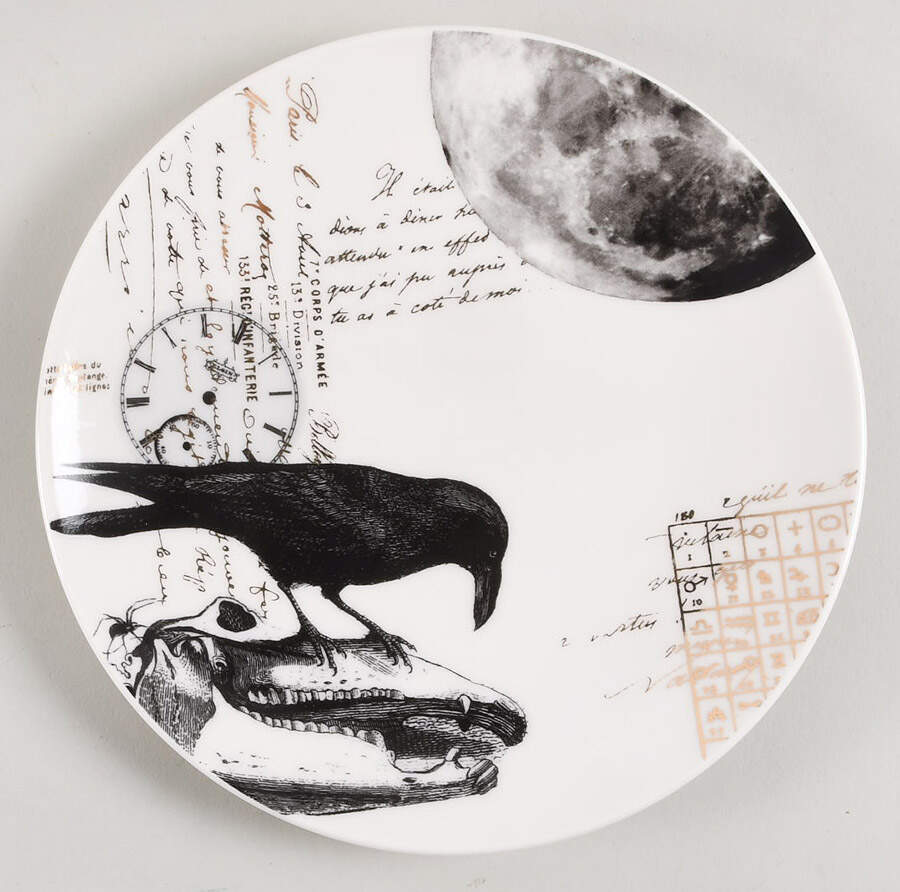 Vintage Gold Halloween Accent Salad Plate by Lenox-1