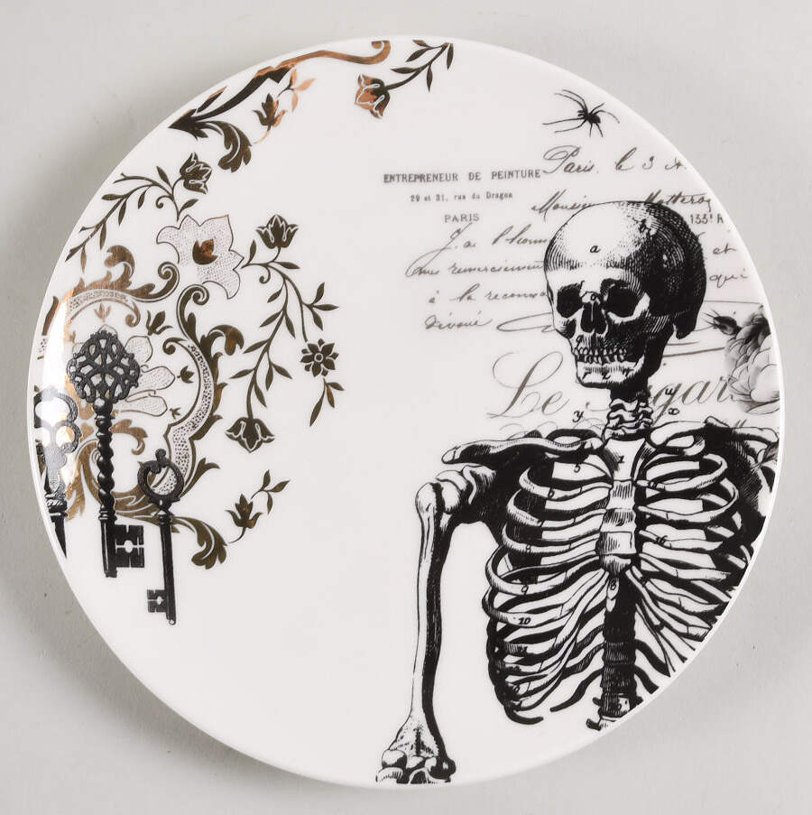 Vintage Gold Halloween Accent Salad Plate by Lenox-1