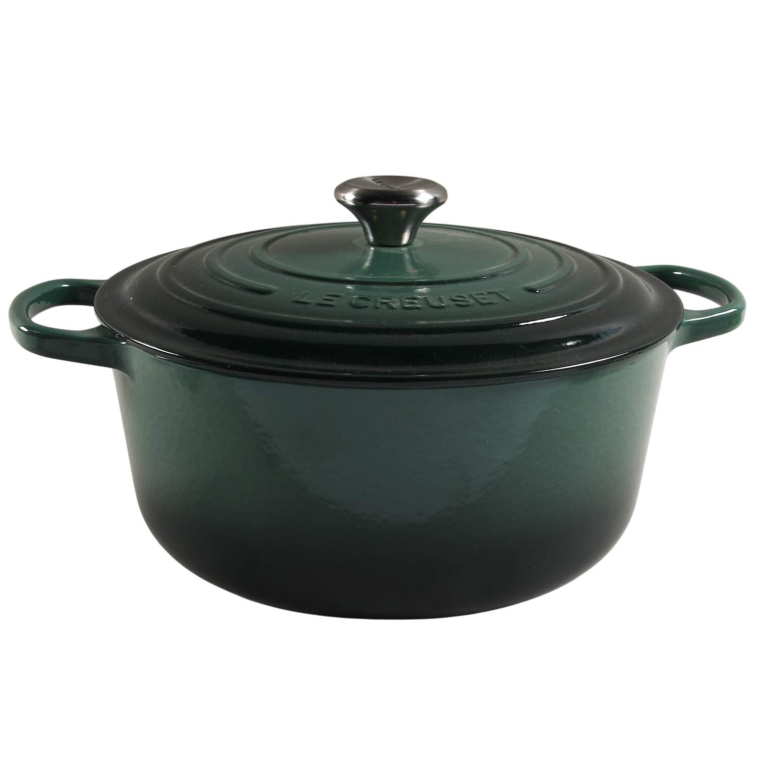 Emerald Green 7.25 Qt Cast Iron Dutch Oven & Lid by Le Creuset-1