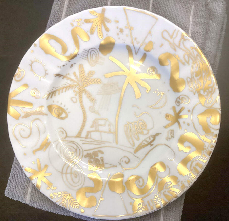 California Dream Dinner Plate by Lengsfeld Porzellan-1