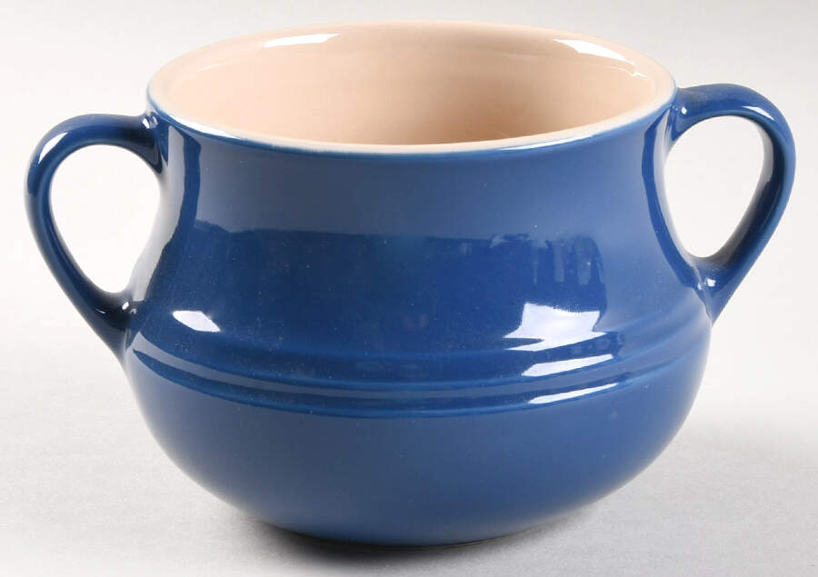 Heritage Blue Sugar Bowl No Lid by Le Creuset-1