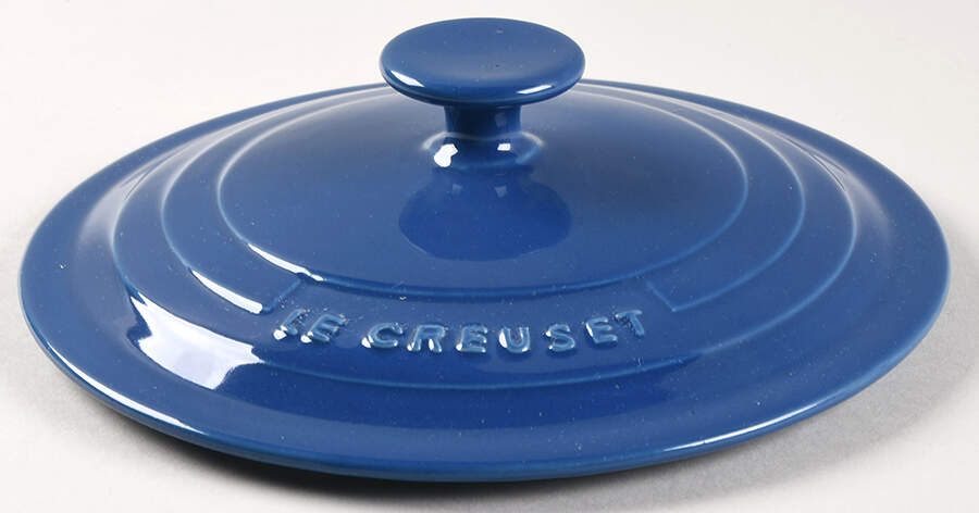 Heritage Blue Stew Pot, Lid Only by Le Creuset-1