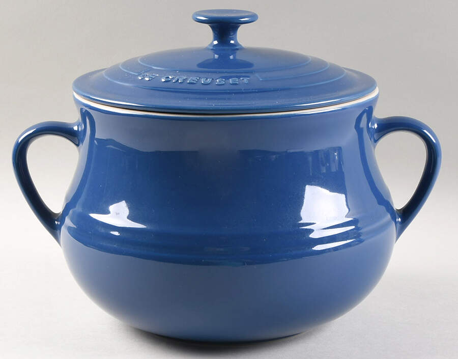 Heritage Blue Stew Pot with Lid by Le Creuset-1