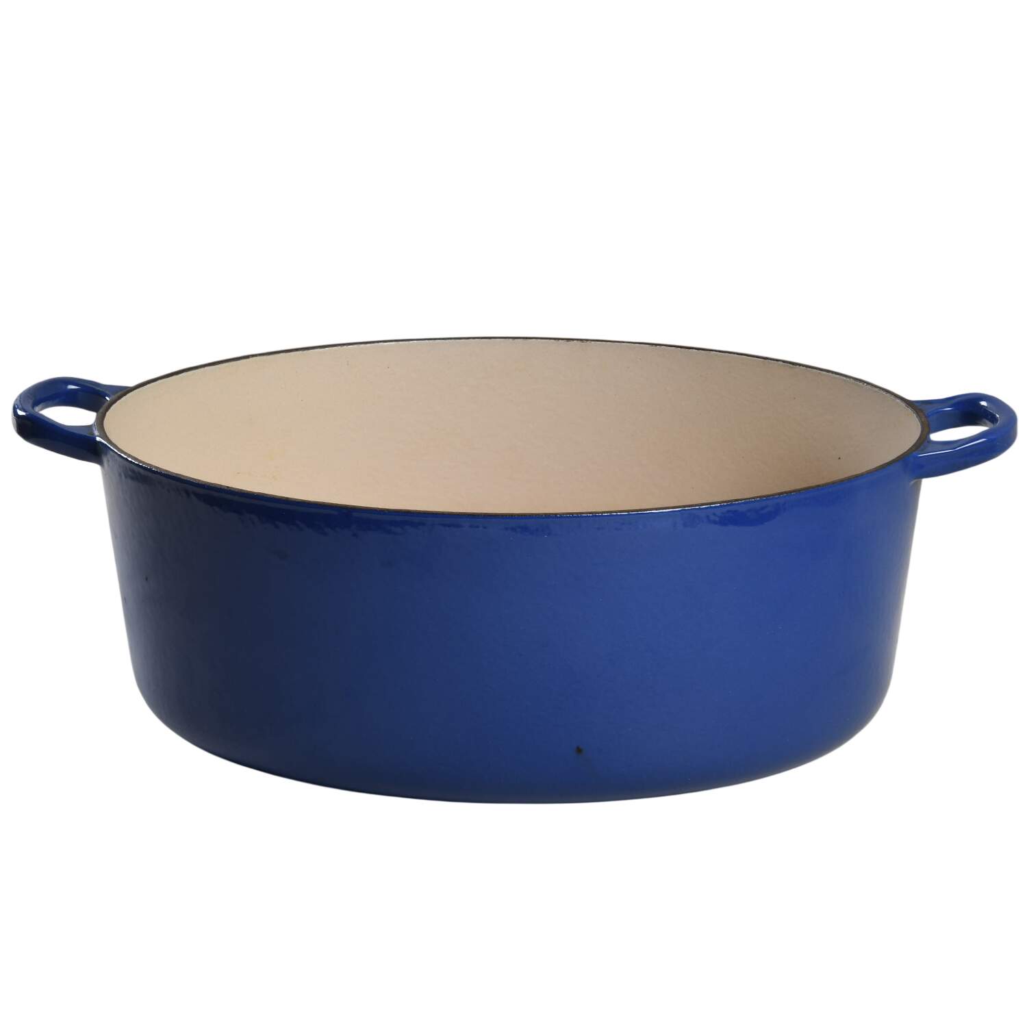Heritage Blue 9.5 Qt Cast Iron Oval Dutch Oven No Lid by Le Creuset-1