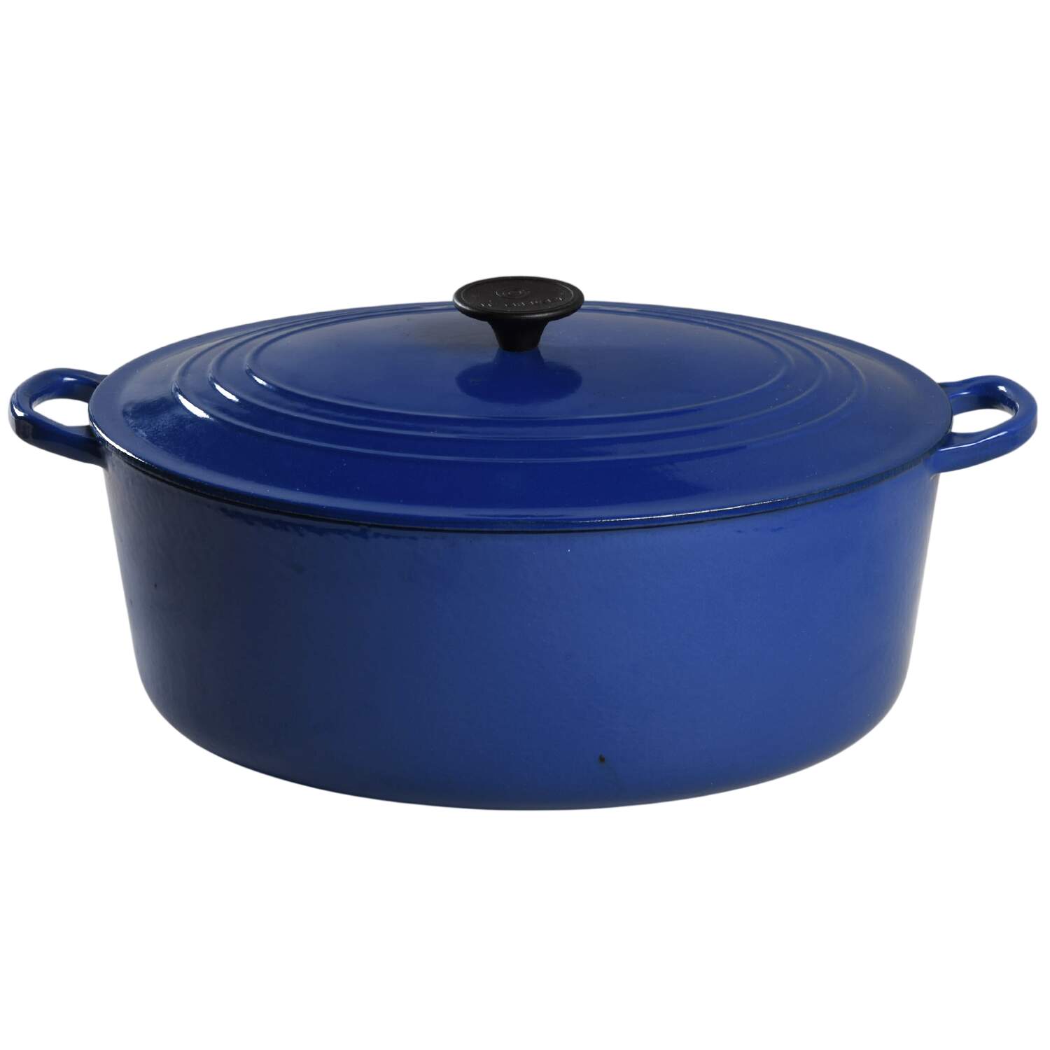 Heritage Blue 9.5 Qt Cast Iron Oval Dutch Oven & Lid by Le Creuset-1