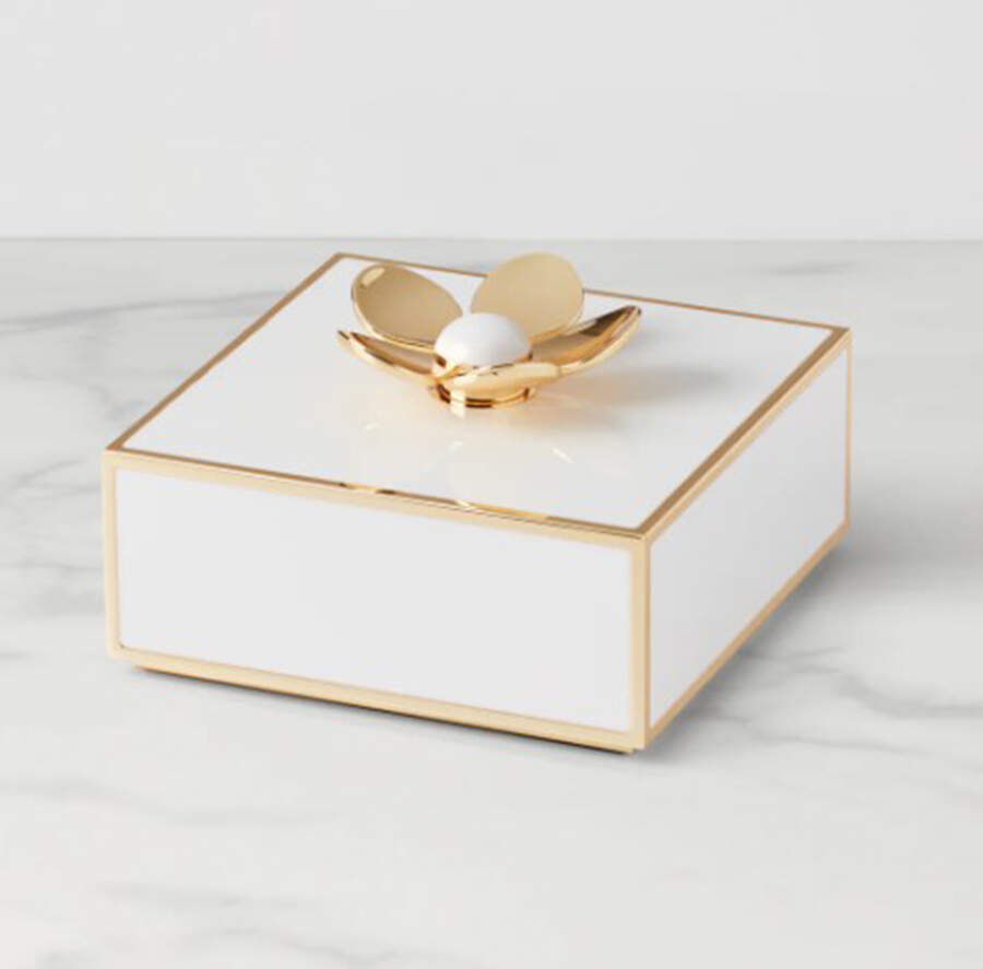 Make It Pop Square Enamelware Box & Lid by Lenox-1